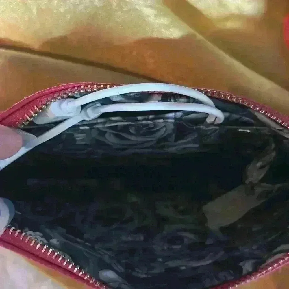 Adrienne Vittadini Phone Charging Pink Wristlet EUC 8.5x5 inches